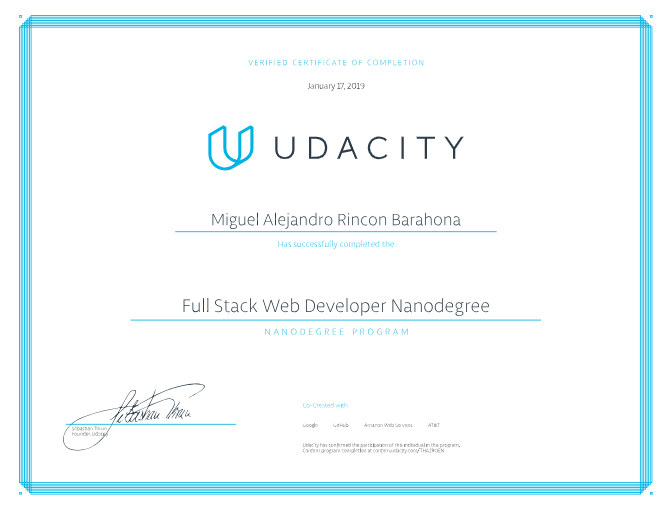 Full Stack Web Developer Nanodegree