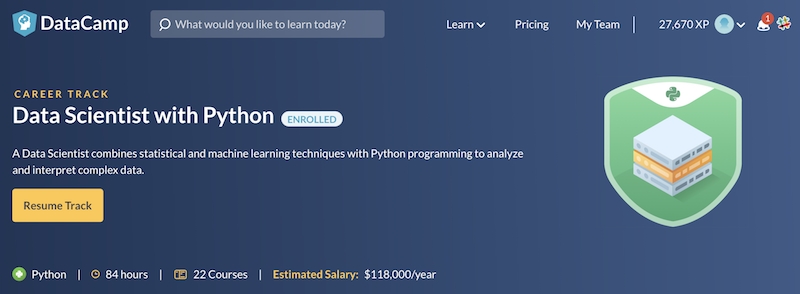 Datacamp Data Science with Python
